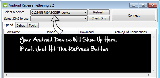 Share PC internet with android via usb
