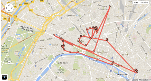 google maps location tracking