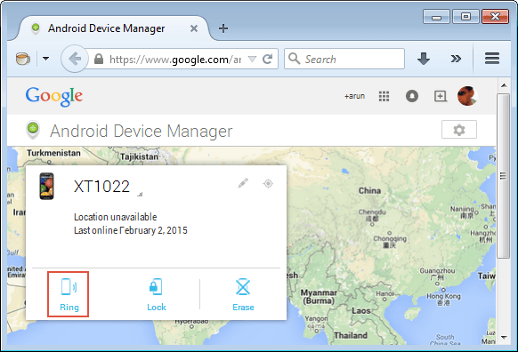 find and locate silent android device