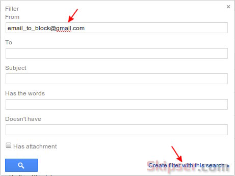 Block email id in gmail