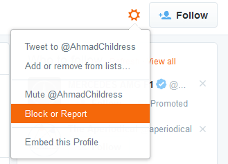 block twitter account