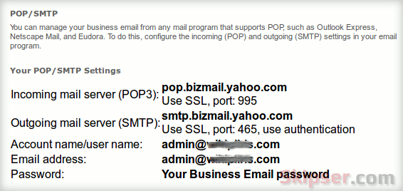 Set up business email in the Yahoo Mail app